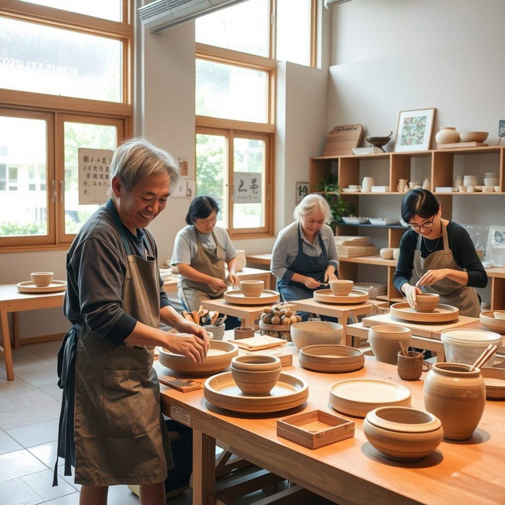 Pottery workshop at Pottery Lab
