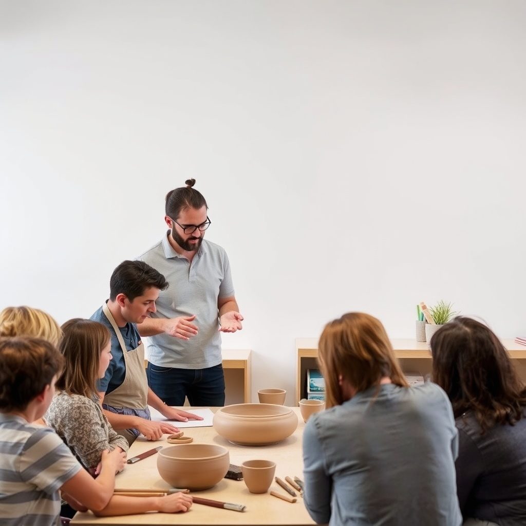 Beginner pottery class